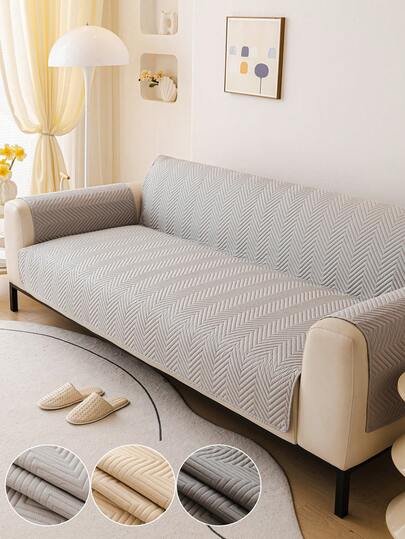 1pc All Season Universal Sofa Cushion, Minimalist Modern Style Pet Proof Anti-Slip Sofa Cover, Anti-Scratch Sofa Protector Suitable For 1/2/3/4 Seater Sofa (Single Piece Sold)