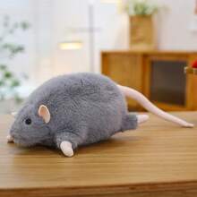 1 chú chuột nhồi bông dễ thương và sống động như thật, chuột xám với đôi mắt long lanh, chất liệu mềm mại và bông xốp được làm từ sợi polyester bền chắc, hoàn hảo làm quà tặng Giáng sinh, trang trí nhà cửa, đạo cụ sáng tạo, đồ trang trí theo chủ đề chuột, thiết kế sống động và đáng yêu. - Nhiều màu - Xem 6