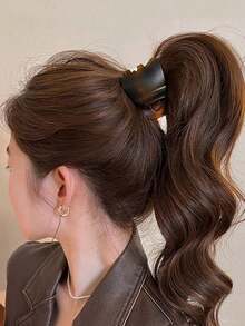 女士水晶花朵合金水钻发夹，优雅奢华发饰，适用于发髻、派对、浪漫装饰，适合日常工作和通勤，发爪夹，发夹，发卡，发圈夹，秋冬季度假装扮，女士优雅爪夹