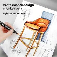Bộ bút dạ hai đầu 24/36/40/48/80/100/168/204 màu, bút vẽ nghệ thuật kèm giá đỡ và túi đựng, bộ bút viết chữ nghệ thuật chuyên nghiệp, đồ dùng văn phòng phẩm, quà tặng Giáng sinh & Sinh nhật. - Nhiều màu - Xem 8