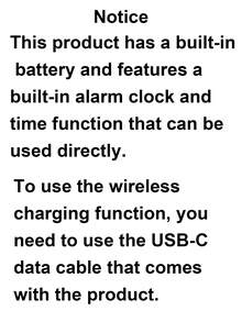 1/2pcs Multifunctional G-Shaped Bluetooth Speaker Digital Alarm Clock With Wireless Charging And RGB Ambient Light, Modern Gaming Room Decor Bedside Table Decor, Suitable For Bedroom, Home Office, Adjustable Ambient Light, Ideal Gift For Valentine's Day