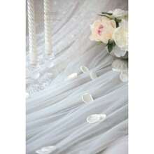 zxr Floroom - 300 pétalos de rosa marfil de seda sintética pétalos de flores para boda y niña cesta blanca para pasillos centros de mesa fiesta confeti despedida de soltera decoración romántica de125 - Marfil - Ver 5