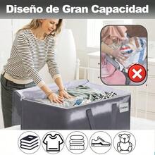 PZW-Cajas para mudanzas de 6 piezas con cremalleras dobles asas y una gran bolsa de almacenamiento impermeable para mudanzas viajes y almacenamiento en el dormitorio Gris8766 - gris - Ver 4