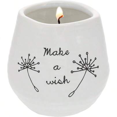 - Vela aromtica de Soja de cermica Blanca Make a