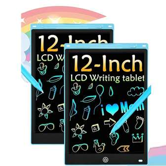 ¡3 Tamaños! Tableta LCD para niños de 12/10/8.5 pulgadas - Bolígrafo estilográfico + Pantalla borrable, Juguete educativo, Regalo de cumpleaños/festividad