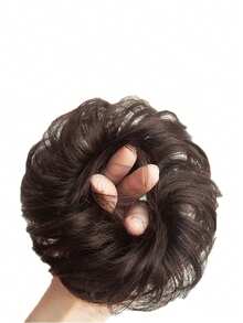 Elegant Lady Chignon, Hair Extensions - Stretchable Synthetic Hair, Women's Luxury Messy Bun Hair Extensions, Messy Bun Extensions, Curly Messy Bun Synthetic Hair Chignon, Elegant Lady Hairstyle, Black Messy Bun Hair Piece, Wavy Curly Hair Scrunchie, Synthetic Hair Ponytail Extensions, Thick Updo Fake Hair - Nhiều màu - Xem 21