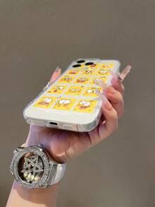 SpongeBob SquarePants Ốp lưng điện thoại Expression 1 chiếc trong suốt họa tiết SpongeBob hoạt hình, chống sốc, tương thích với Samsung/Apple 17/16/15/14/13/12/11Pro Max/12Pro/14Plus và các dòng máy khác. - Nhiều màu - Xem 5