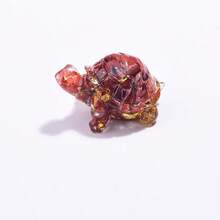 Una pieza de joyería de tortuga con cristal adhesivo, artesanías de tortuga hechas de cristal, regalos de cristal y adornos decorativos para el diseño de interiores. - Multicolor - Ver 14