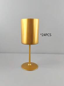 1/2/8/12/24/48pcs Polypropylene Red Wine Glasses | 10.56oz Wide Mouth White Wine Glasses, Straight-Sided Cocktail Glasses, Dishwasher , Soft Colors, European Style - Gold - View 13