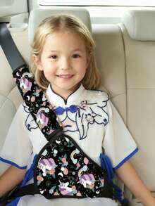 Baby Car Seat Belt Shoulder Pads, Soft & Thick Children Safety Belt Covers - 彩色 - 查看 2