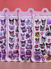 Anime Cartoon, Cute Animal 3D Relief Stickers, Decorative Stickers For Mobile Phone Cases, Desktop, Computer, Versatile Decorative Stickers (Some Styles May Have Color Variations, Randomly Sent)