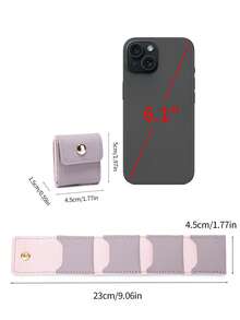 MIYIN Fashionable Mini Travel Jewelry Bag With Multiple Pockets,Minimalist Solid Color Anti-Scratch Jewelry Storage Bag,Earrings Bracelets Necklaces Rings Storage Bag Mini Travel Jewelry Roll Bag With Snap Buttons, Jewelry Rolls,PU Leather Jewelry Bag, Creative Portable Jewelry Bag, Earring Gift Bag Travel Organizer Travel Essentials Ladies Accessories Travelling Stuff Vacation Essentials - Multicolor - View 11