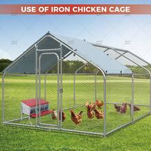 Techigher Chicken Nesting Boxes, 3/4 Hole Metal Chicken Egg Laying Box With Pull-Out Trays And Rollout Egg Collection For ChickenCoop - Red With Metal Legs, 4 Holes - View 7