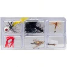 Kit completo de pesca con mosca para uso en rios y lagos caña de 9 pies con carrete 5 6 ideal para principiantes y expertos - NegroVerde - Ver 5