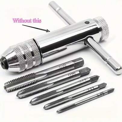 Machos de roscar de precisión M3-M8 de 3mm-8mm, material de acero inoxidable, herramientas de procesamiento de metal cromado y mantenimiento de engranajes