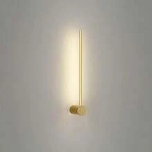 iluminación for Pared de tira larga de luz de pared lineal moderna, Diseño creativo giratorio Fondo de la sala de estar Dormitorio Cabecera de cama lámpara de pared interior, 60cm-negro(60CM-Gold) - Multicolor - Ver 2