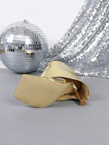 Women's Elegant Strap High Heel Sandals, Suitable For Commuting - Gold - View 4