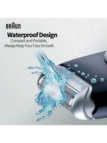 Braun M90便攜式電動刮鬍刀 經典復古設計 精緻金屬機身輕巧易攜，乾電池供電無需充電，隨時隨地保持整潔儀容 - 黑色 - 查看 4