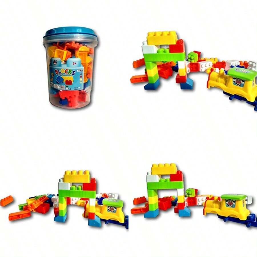 Juguete Blocks para Construir 115 PcsDuradero y cultiva el interés de los niños - Multicolor - Ver 1