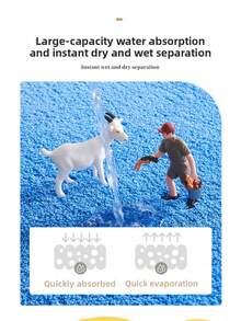 Absorbent Bathroom Mat, Simple Home Bathroom Floor Mat, Entrance Door Non-Slip Mat