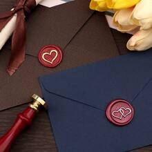 BAOFALI 1个心形/玫瑰/月亮/猫/谢谢/生日快乐图案火漆印章头（无柄）- 浪漫情人节火漆印章 - 婚礼请柬火漆印章 - 礼品包装火漆印章，情人节礼物