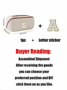 Bolsa de maquillaje impermeable de piel sintética (PU), organizador de cosméticos con estampado de letras, bolsa de almacenamiento multifuncional para viajes de gran capacidad con doble capa, bolsa con cremallera, organizador de viaje portátil, bolsa impermeable para cosméticos y joyas, esencial para viajes y cruceros, almacenamiento de lápiz labial y esmalte de uñas, regalo para el Día de San Valentín, regalo para damas de honor, regalo de cumpleaños, regalo para amigos y maestros, regalo para días festivos, regalo para el Día de la Madre, regalo para mujeres