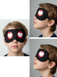 3pcs/Set Cartoon Print Eye Mask For Kids Aged 3-10, Personalized Mid-Large Children Sleep Mask, Cartoon Pattern Eye Mask For Sleeping, Napping, Travel - Multicolor - View 5