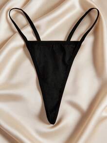 Regalo sorpresa del Día de San Valentín - Conjunto de lencería sexy de 3 piezas: uniforme de cosplay, top con escote, tirantes ajustables, sujetador con solapa, falda corta y tanga con banda elástica - Rojo - Ver 5