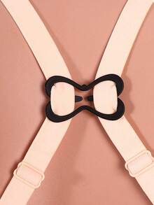 1pc Bra Anti-Slip Clasps, Dragonfly-Shaped Back Cross Bra Clasps, Shoulder-Sliding Plastic Anti-Drop Invisible Bra Buttons With Detachable Fasteners, Bra Strap Holders For Racerback Style, Anti-Slip Invisible Strap Clips