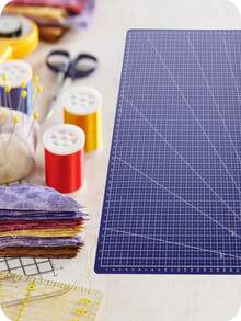 Thảm cắt tự phục hồi dày A2/A3/A4/A5, thảm cắt xoay chống trượt hai mặt, tấm bảo vệ lưỡi dao, thích hợp cho thủ công mỹ nghệ, may vá, làm sổ lưu niệm, DIY, làm sách thủ công, làm mô hình, các dự án cắt vải chính xác. - thớt - Xem 3