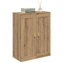 Larryhot Pensile Rovere artigianale 69,5 x 34 x 90 cm Legno multistrato,Robusto e durevole, facile da montare, la scelta ideale per l'arredamento della casa - Castano - Visualizzare 3