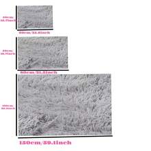 1 件装高档柔软蓬松地毯，带 1 厘米海绵垫，适用于卧室、客厅、阳台、书房、户外野餐、家居装饰，防滑奢华地毯 - 黑與白 - 查看 10