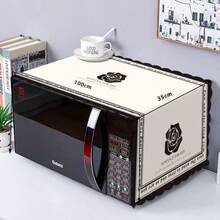 35*100cm Microwave Oven Cover, Non-Slip Universal Oven Cover, Dust-Proof Full Coverage