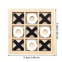 Hàng mới về năm 2025, 1 bộ trò chơi ô ăn quan XO bằng gỗ, thích hợp cho các buổi tụ họp, tiệc tùng - Quà tặng sinh nhật, quà tặng, quà tặng lễ Phục sinh, quà tặng hoàn hảo, quà tặng tốt nghiệp - Đen và trắng - Xem 19