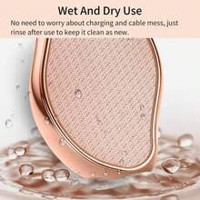 1Pcs Portable Hair Removal Device, Manual Crystal Hair Removal Device, Reusable Nano Glass, Available In Multiple Colors, Easy To Clean, Perfect For Soft And Silky Skin, Skin Exfoliation - 金色 - 查看 5