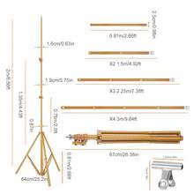 6.5 X 10ft Photo Video Studio Backdrop Background Stand Adjustable Heavy Duty Photography Backdrop Support Stand Set With Carrying Bag Clamps - Vàng - Xem 10