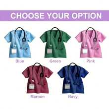 1pcs 2D Flat, Personalized Nurse Name Keychain - Medical ID Tag With Stethoscope Charm-Like Design, Durable Hospital Uniform Style Gift For Nursing, Doctors, Healthcare Workers - 彩色 - 查看 4