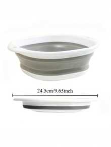 2pcs Multi-Functional Foldable Silicone Basin, Foot Spa Tool Basin, Foot Soaking Basin, Foot Care Foldable Basin - Multicolor - View 3