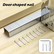 Professional 3000pcs/300pcs Nail And Staple Combo Kit - Heavy Duty Door Nails, T-Nails, U-Nails For Picture Framing, Woodworking Projects, Wiring Fastening