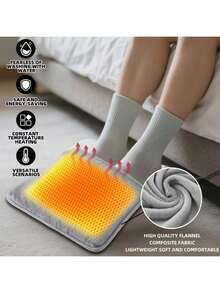 High Quality Electric Foot Warmer Pad, Washable, USB Rechargeable, Keeps Feet Warm - Grey - View 7