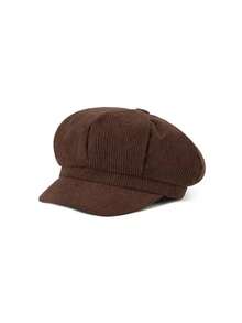 1pc Unisex Beret Hat, Octagonal Artist Cap, Newsboy Cap, Peaked Cap For Spring Autumn - Multicolor - View 20