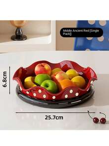 Rotating Fruit Plate, Creative Snack Tray, Kitchen Spice Dish, Lightweight Luxury Dessert Dry Fruit Plate, Tea Tray - Multicolor - View 7
