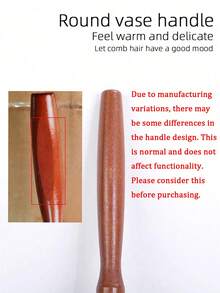 1支尼龙卷发棒，沙龙造型滚轮梳，家用圆梳，女士美发造型梳，直发卷发两用 - 彩色 - 查看 8