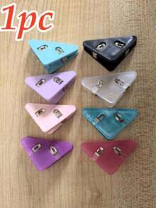 5pcs Colorful Triangular Paper Folders, Artistic & Fresh Design With Candy-Colored Edges, Durable Plastic, Multi-Purpose & Anti-Slip, Suitable For Office, Study, Document & Storage - Multicolor - View 21