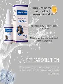 Yegbong 10ML/0.34FL.OZ Pet Ear Care Agent For Protecting Ears, Suitable For Cats And Dogs, Daily Gentle Ear Odor Cleaning Ounce Yeast Infection Drops, Suitable For Dogs And Cats - Natural Ingredient Ear Care Moisturizing And Nourishing Formula, Suitable For All Breeds And Body Types As A Supplementary Pet Supplement, Promoting Health - Multicolor - View 9