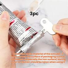 1pc Metal Manual Toothpaste Squeezer - Compression Type Toothpaste Dispenser, Space-Saving Kitchen Supplies, Toothpaste Compressor Suitable For Household Use, Daily Necessities. Also Applicable For Cosmetics, Creams, Medicines, Cat Food And Art Studio Paint Tubes, Reducing Waste, No Electricity Required. Toothpaste Squeezer, Cat Food Squeezer, Plastic Animal-Shaped Toothpaste Dispenser Suitable For Children, A Good Choice For Children's Day Gifts (Random Color And Style) - Multicolor - View 14