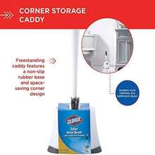 Toilet Brush with Base for Bathroom Cleaning, Features a White Color and Comes with a Handle - Blanco - Ver 7