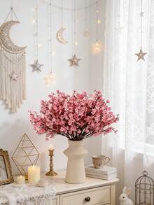 1/100 chiếc Bó hoa anh đào nhân tạo bằng nhựa 14,17 inch, hoa baby's breath trang trí, bình hoa giả hiện đại để trang trí nhà cửa, cây giả, trang trí mùa thu, phòng, bàn, trang trí sân vườn, đồ trang trí phòng, vòng hoa trang trí, trang trí tiệc sinh nhật, quà tặng năm mới, quà tặng ngày Valentine - Hồng - Xem 8