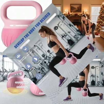 Soft Kettlebell for Workout - Shook Resistance Base Anti-Slip, Wide-Grip Handle for Strength and Safety