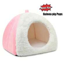 Ninho 3 em 1 para pequenos animais de estimação, cama de esponja espessa adequada para hamsters, porquinhos-da-índia, coelhos e ouriços, casinha e esconderijo multicoloridos para animais. - Multicolorido - Ver 18
